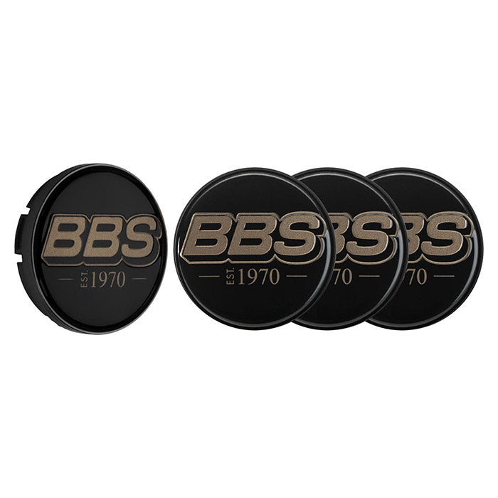 BBS, Sorte og Bronze Centerkapsler Ø56mm - Sæt af 4