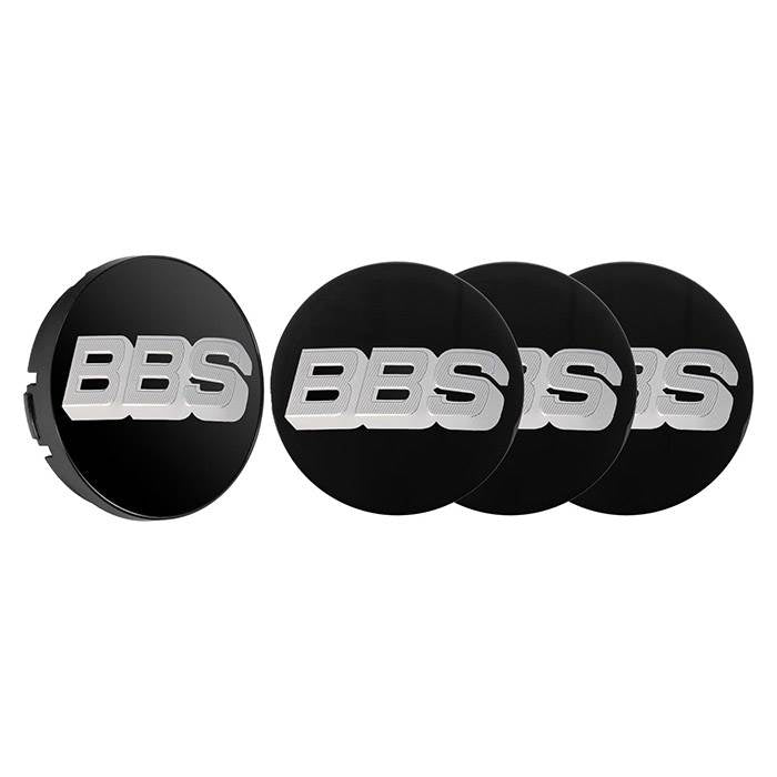 BBS, Sølv Centerkapsler med 2D-Logo, Ø56mm - Sæt af 4