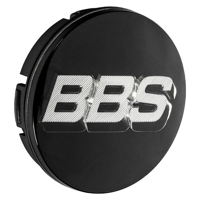 BBS, Sort 3D Roterende Centerkapsel med Logo, Ø56mm