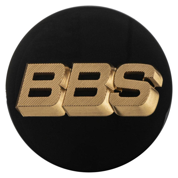 BBS, Sort 3D Centerkapsel med Bronze Logo, Ø56mm