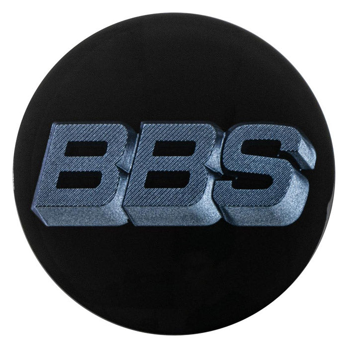 BBS, Sort 3D Centerkapsel Ø56mm med Blåt Logo