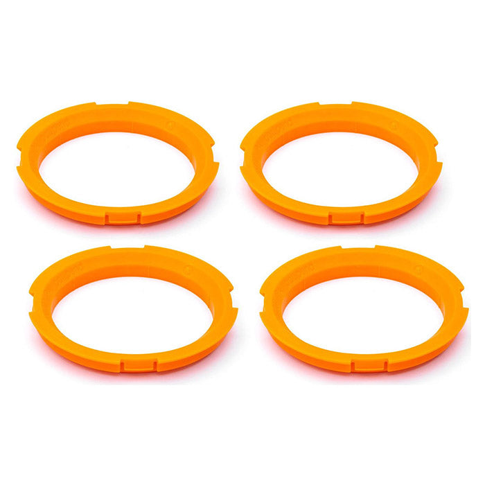 BBS, Traffic Orange Centreringsringe 63,4mm - Sæt af 4