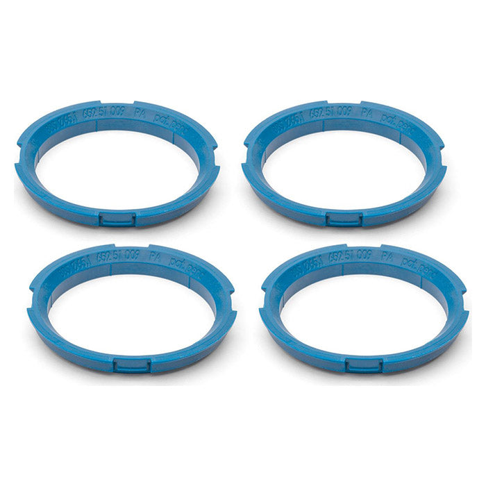 BBS, Traffic Blue Centering Rings 65.1mm - Pack of 4