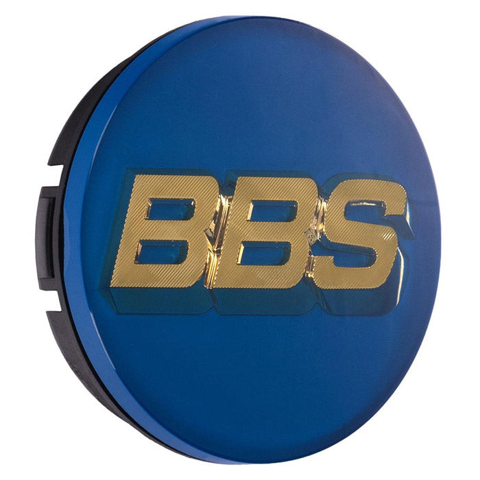 BBS, Blå 3D Centerkapsel Ø70mm med Logo