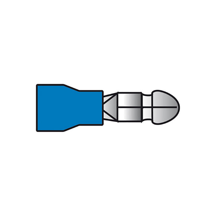 AutoPro, Blå Isoleret Rund Kabelsko - 1,5-2,5mm², 10 stk