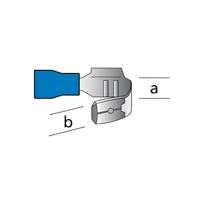 AutoPro, Blå Isoleret Kabelsko - Han/Hun 1,5-2,5mm², Pakke med 10