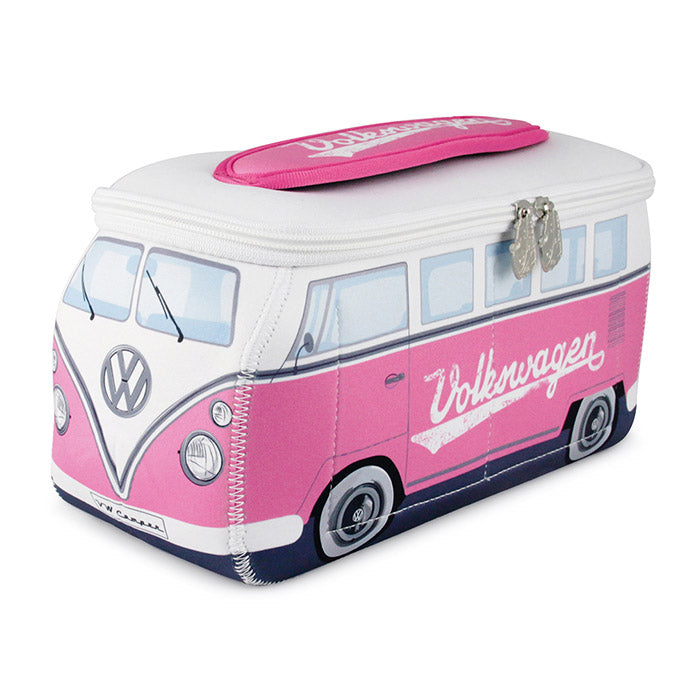 VW Collection,  T1 Bus Pink Toilettaske i Neopren-Polyester