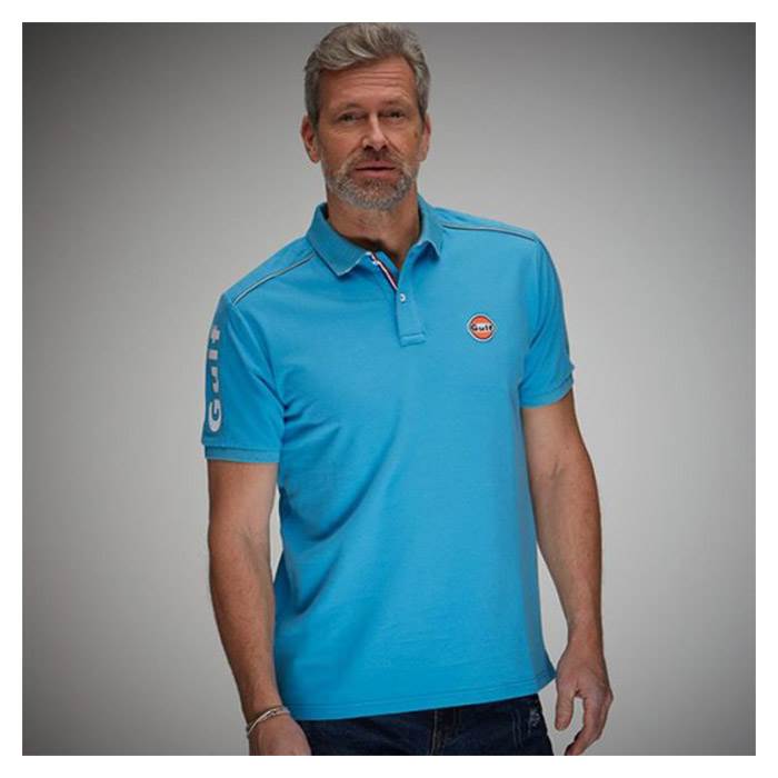 GPO, Classic Havblå Polo Shirt - Medium