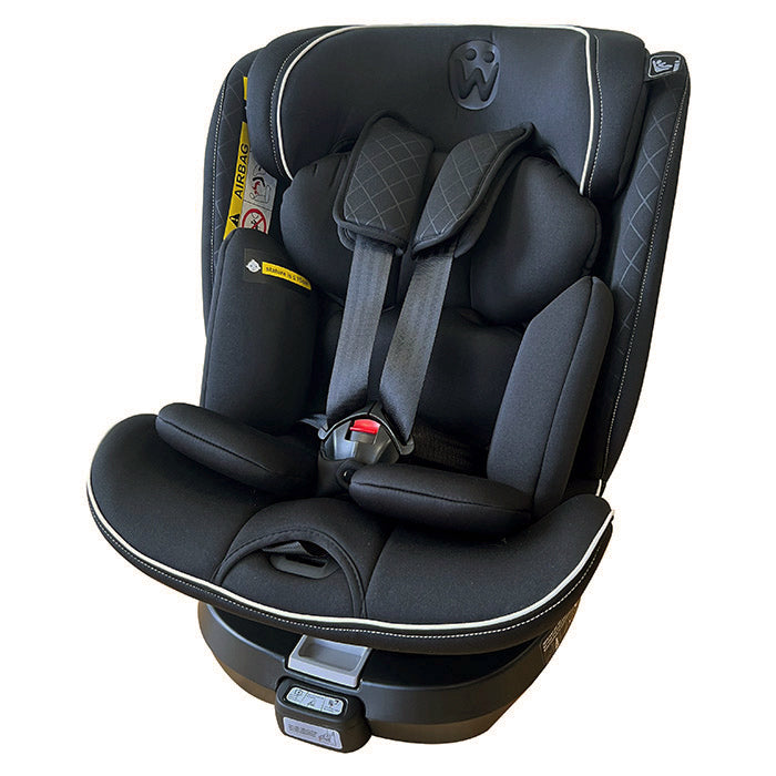 Welldon, i-Size 360° Rotating Car Seat for 40-150cm, Black