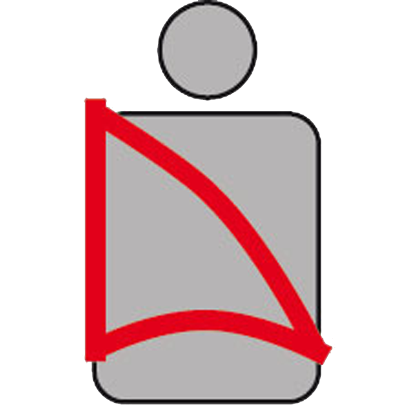 Securon, Bagsædesele 4p 270cm + 32 cm Arm