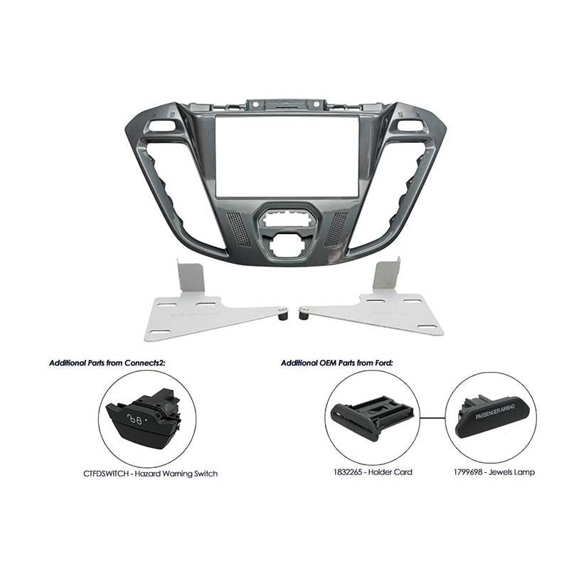 Connects2, Ford Transit Custom 2-DIN Installationskit 2012+