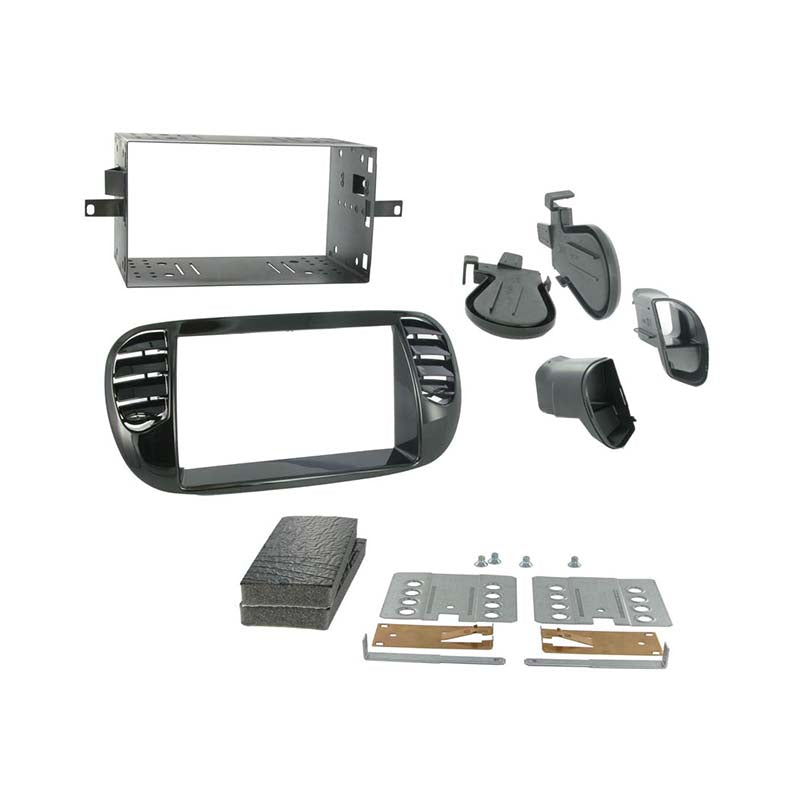 Connects2, Fiat 500 2-DIN Installation Kit (2008-2015) Black