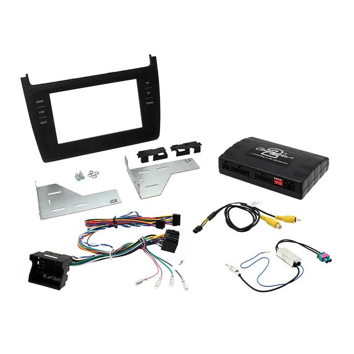 Connects2, VW Polo 2015 2-DIN Kit med Hvid Knapbelysning