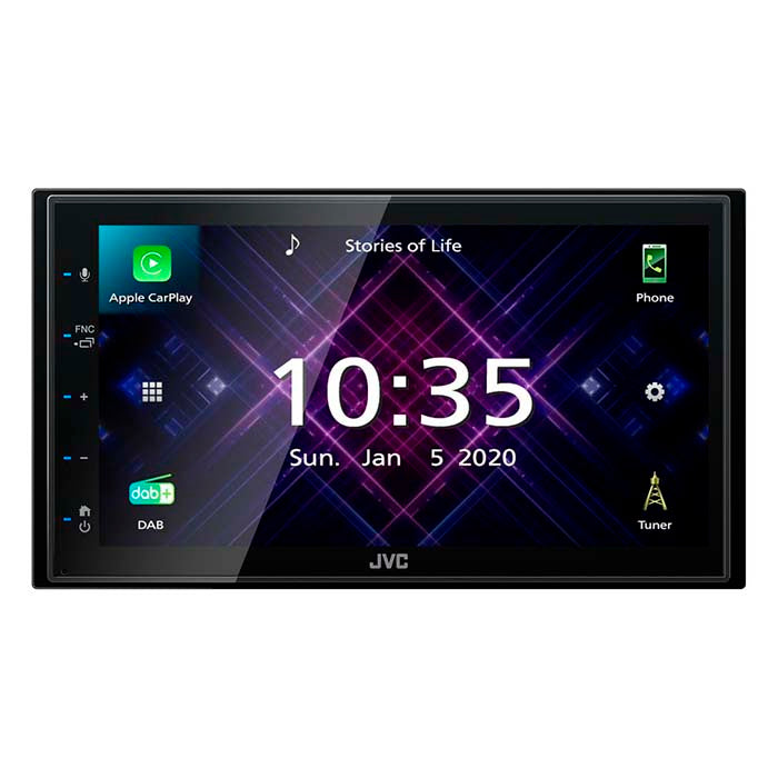 JVC, Smart Mediecenter med 6.8" Skærm, Apple CarPlay, Android Auto og DAB+