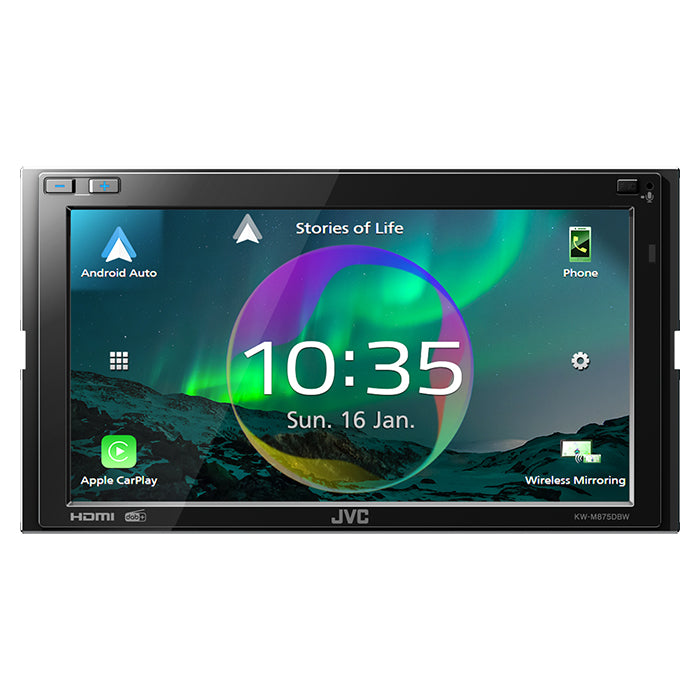 JVC, KW-M875DBW 2-din Radio Trådløs CarPlay/Android Auto