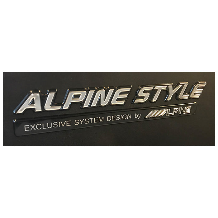 Alpine, Sort Krom Bil Emblem