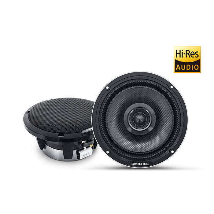 Alpine, High-Resolution 6.5" 2-Way Coaxial Speaker Set