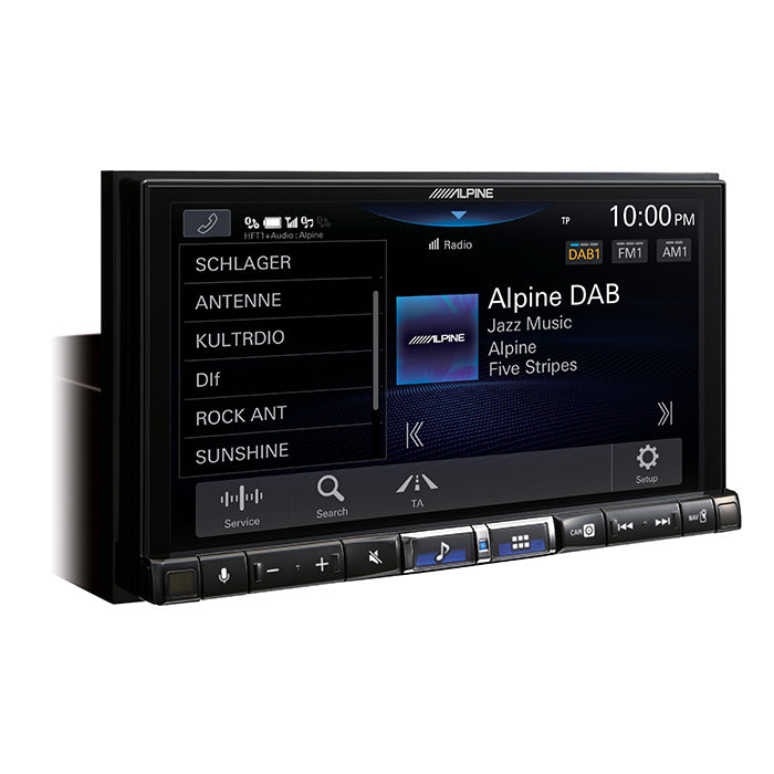 Alpine, 7 Tommer Trådløs CarPlay med DAB+