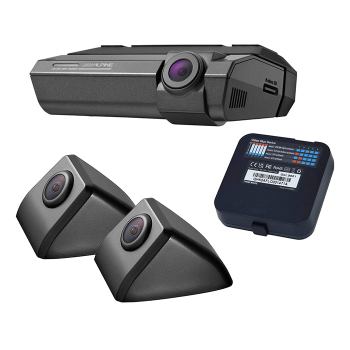 Alpine, 360 Dashcam Kit med Trippel Optik