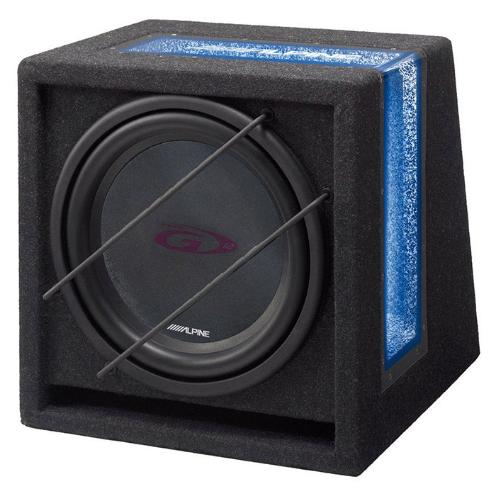 Alpine, Type-G 12" Subwoofer med Blå LED i Akryl Kabinet, 2ohm