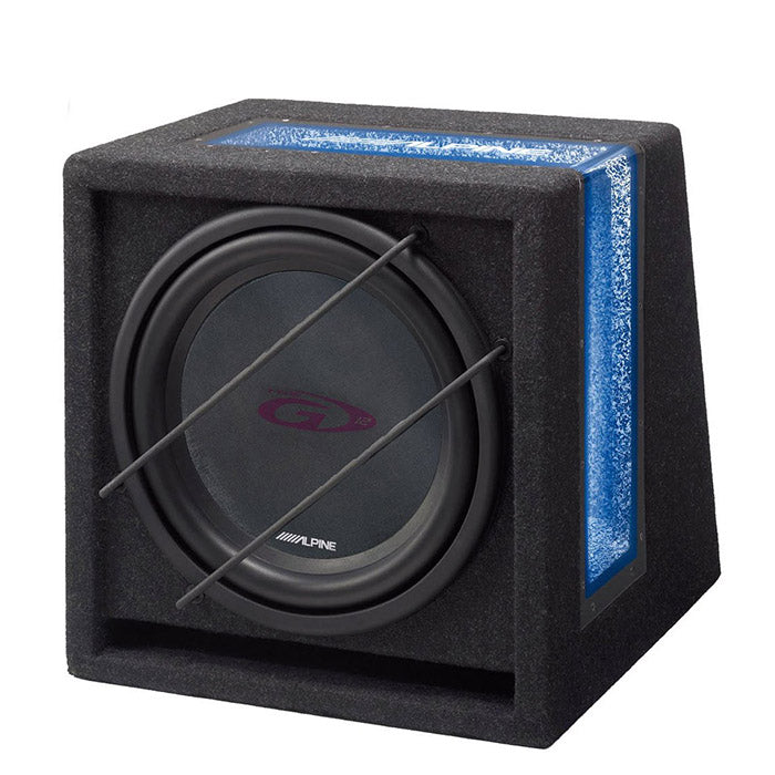 Alpine, Basrefleks Subwoofer 8" med Blå LED - Model SBG-844BR