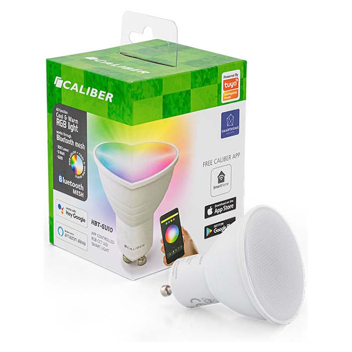 Caliber, GU10 Smart LED Pære - Hvid/Multicolor