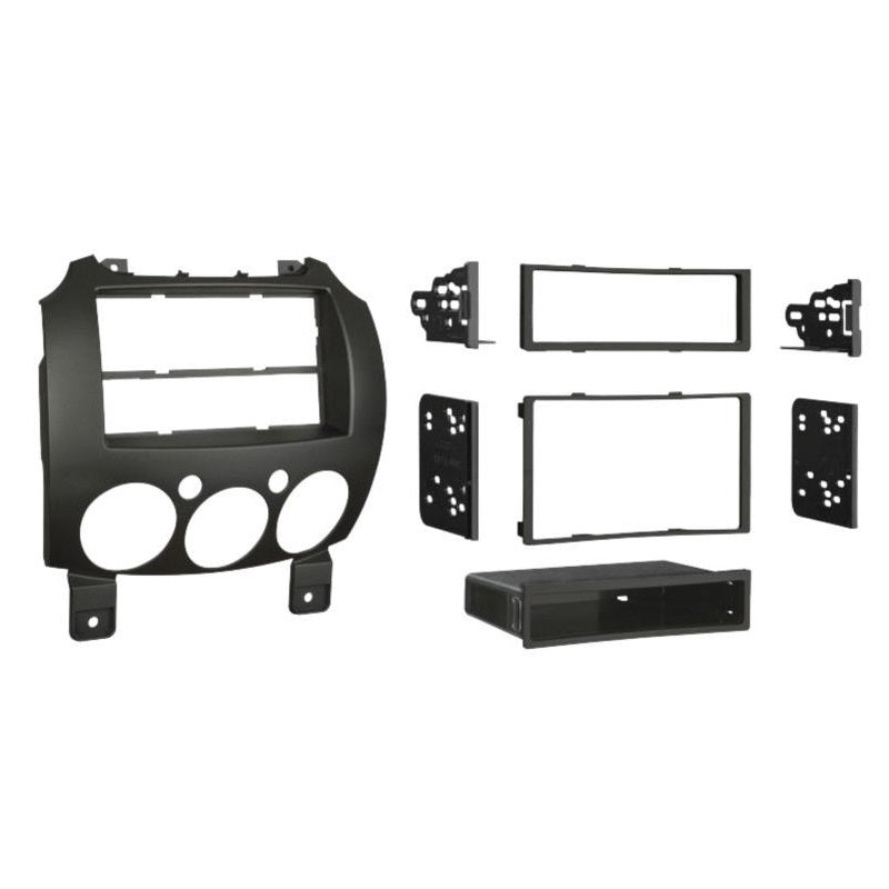 ACV, Mazda 2 Radio Frame Kit med Opbevaring, Sort (2007-2008)