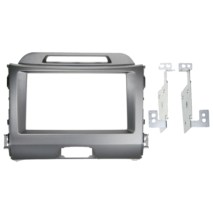 ACV, 2-DIN Radio Frame for Kia Sportage 2010 - Alpine, Grey