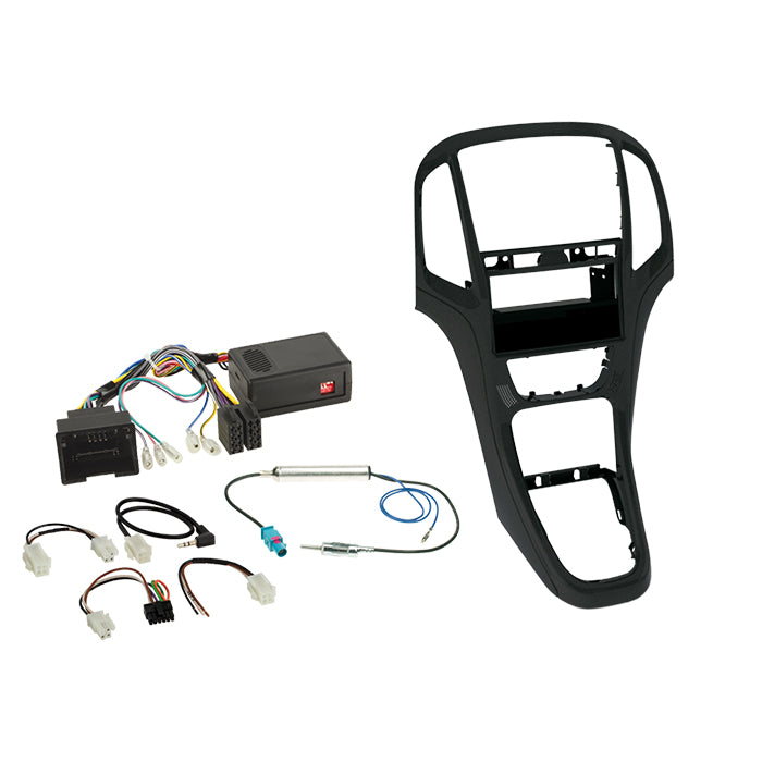 ACV, Komplet 2-DIN Kit M. Rum Sort — Passer til Opel Astra J 2009-2018