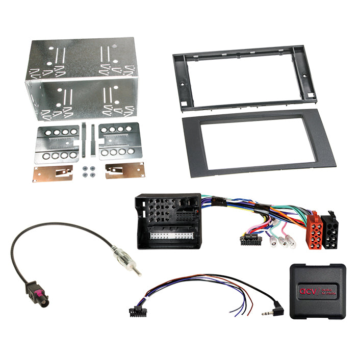 Acv, 2-DIN Kit Ford Sort ratbetj./CAN Bus/antenne Fakra