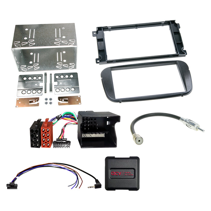 ACV, Komplet 2-DIN Kit Ford Forsk. Sort /analogue