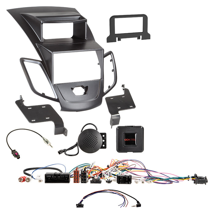 Acv, 2-DIN Kit Ford Fiesta (JA8) Med Display Sort ratbetj.