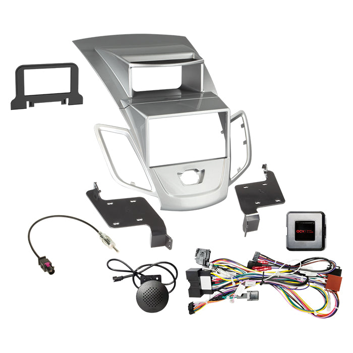 ACV, Komplet 2-DIN Kit 09/2012 Sølv — Passer til Ford Fiesta 06/ 2010-