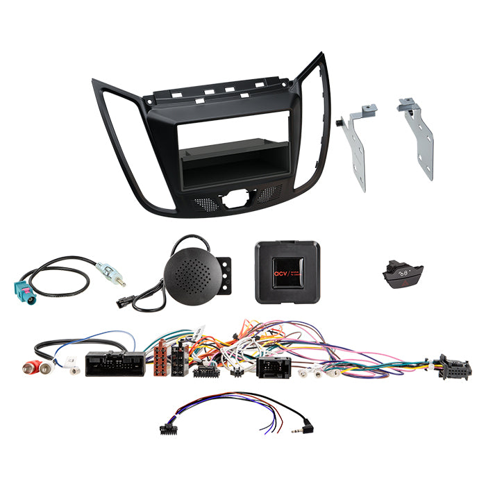 Acv, 2-DIN Kit m/lomme Ford C-MAX(DXA)/Kuga(DM2) ratbetj.