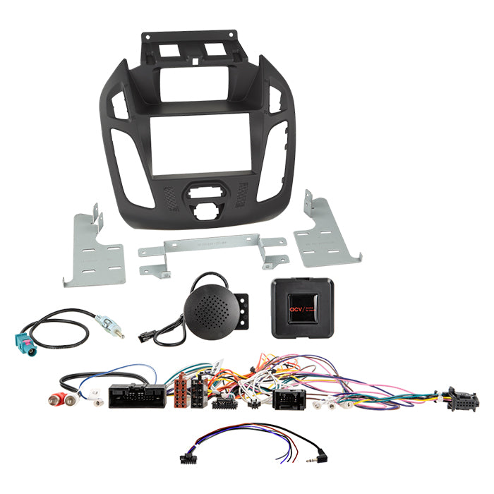 ACV, Komplet 2-DIN Kit Sort — Passer til Transit Connect 2013-2018