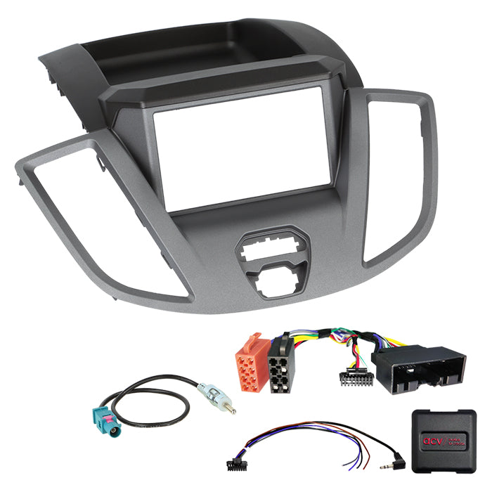 ACV, Komplet 2-DIN Kit M. Rum — Passer til Ford Transit V363 2014-2019
