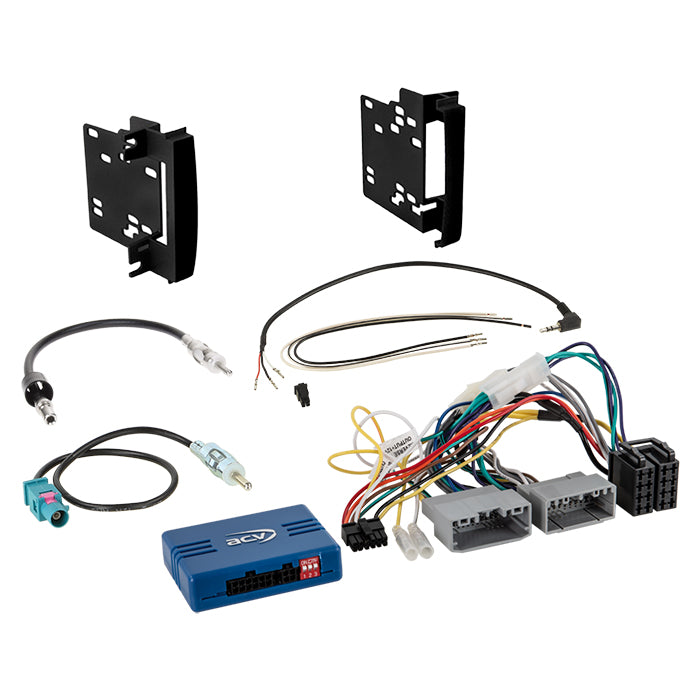 ACV, Komplet 2-DIN Kit Chrysler/dodge/jeep/vw /amp Sort