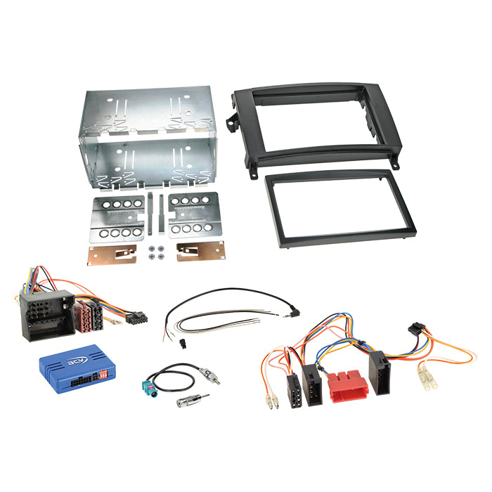Acv, 2-DIN Kit Mercedes- ISO/Mini ISO Quadlock ratbetj.