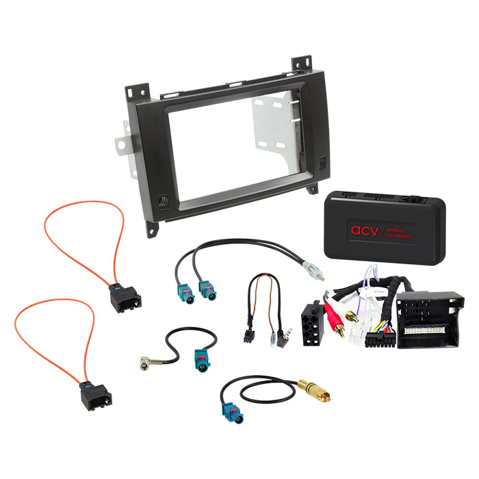 ACV, Komplet 2-DIN Kit 42x — Passer til Mercedes vito / Viano 2006-2014