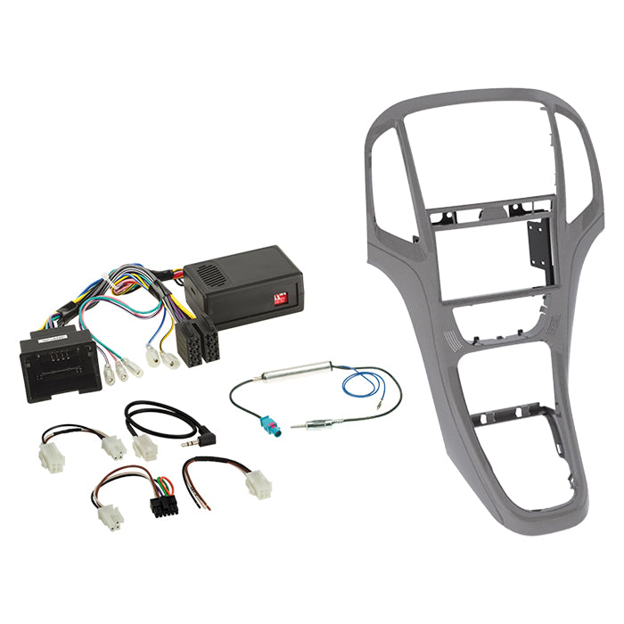 ACV, Komplet 2-DIN Kit Titan Grey — Passer til Opel Astra J 2009-2018