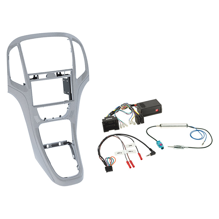 Acv, 2-DIN Kit Opel Astra J 2009-2018 Platin Sølv ratbetj.
