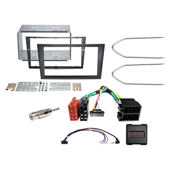 ACV, Komplet 2-DIN Kit Opel Sort Analogue