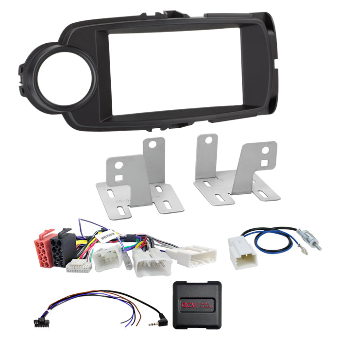 ACV, Komplet 2-DIN Kit 02/2020 — Passer til Toyota Yaris(XP13) 09/ 2014-