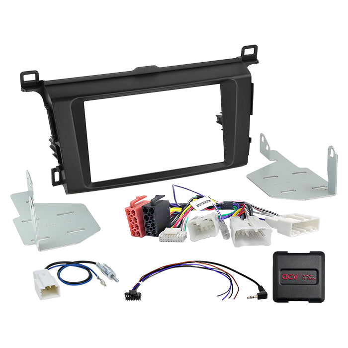 ACV, 2-DIN Kit 12/2018 Ratbetjening — Passer til Toyota rav4(sa3 / Sa4) 04/ 2013-