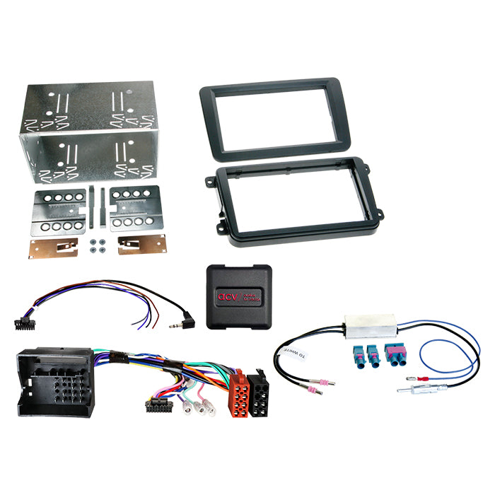 ACV, 2-DIN Kit Seat/skoda/vw Forskellige Ratbetj./antenne