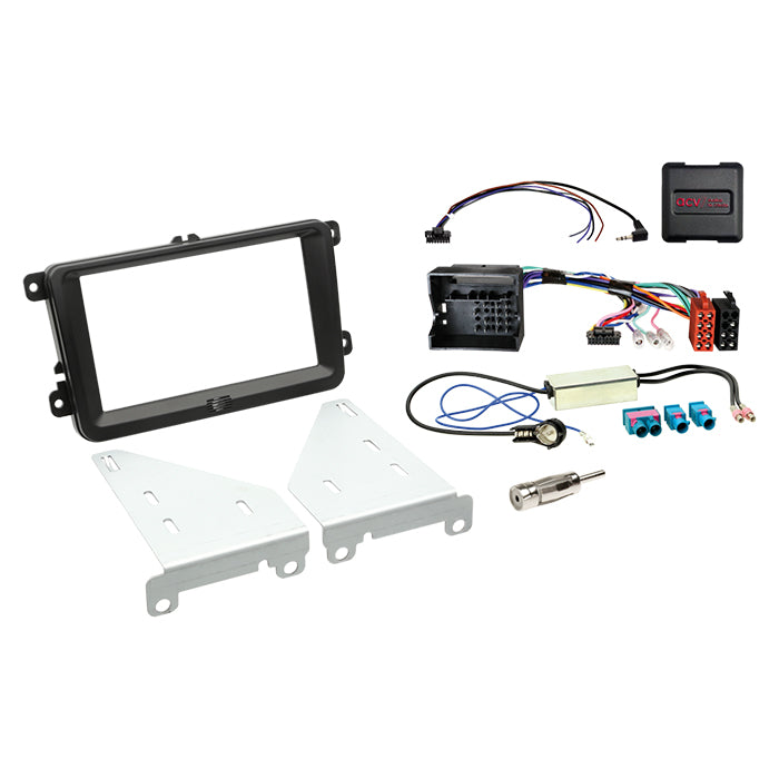 ACV, Komplet 2-DIN Kit Seat/skoda/vw (set) Sort