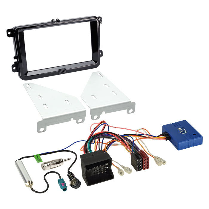 ACV, Komplet 2-DIN Kit Seat/skoda/vw CAN Bus Piano Sort