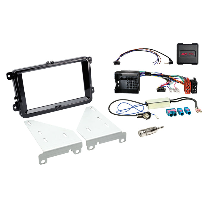 ACV, Komplet 2-DIN Kit Seat/skoda/vw (set) Piano Sort
