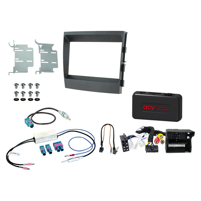 ACV, Komplet 2-DIN Kit /amp — Passer til Porsche Panamera 2009-2016
