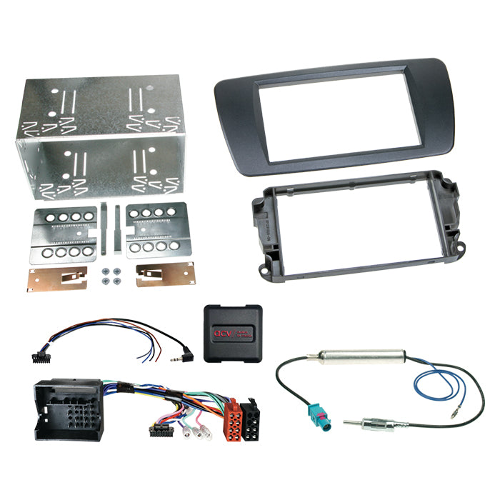 ACV, Komplet 2-DIN Kit Sort — Passer til Seat Ibiza 2008-2015
